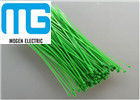 China Grüne/weiße Nylonkabelbinder, Plastikbindung wickelt 6 Zoll 3 x 150mm die Größe ein fournisseur