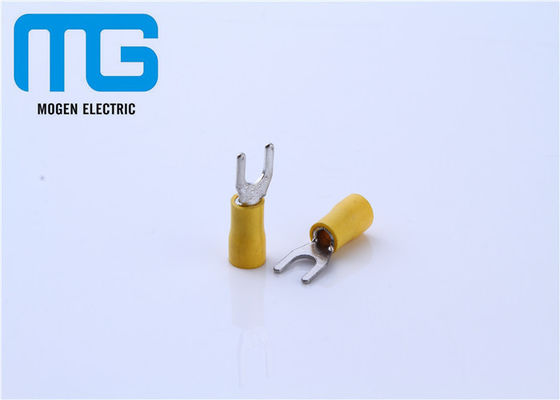 China Verzinnten kupferne elektrische Isolierspaten IsolierSV5.5 kabelschuhe TU-JTK gelbes Farbe-PVC fournisseur