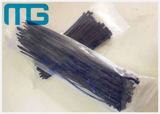 China Wiederverwendbarer Selbstverschluss-Nylonkabelbinder des Nylon-66, beständige schwarze UVkabelbinder fournisseur
