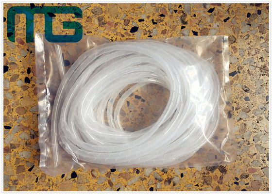 China Kundengebundene Kabel-Zusätze PET Spiralen-Kabel-Verpackung für das Schützen von elektrischen Drähten fournisseur