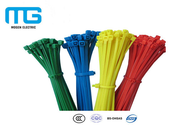 China Kundenspezifische Farbwiederverwendbare Bindungs-Verpackungen, Plastikbindungen für Kabel CER genehmigt fournisseur