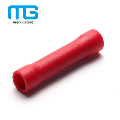 China Red PVC Insulated Wire Butt Connectors / Electrical Crimp Connectors fournisseur