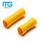 Yellow PVC Insulated Wire Butt Connectors / Electrical Crimp Terminal Connectors fournisseur